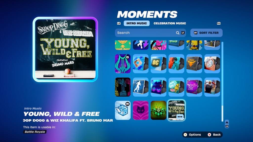 Jam Tracks in Fortnite Moments