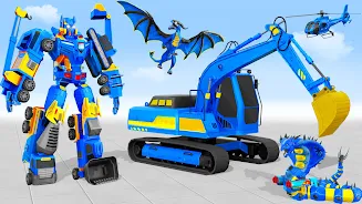 Schermata Snow Excavator Robot Car Games 3