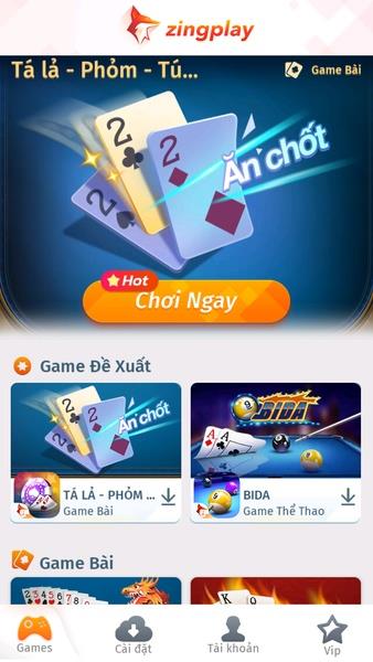 ZingPlay Скриншот 2