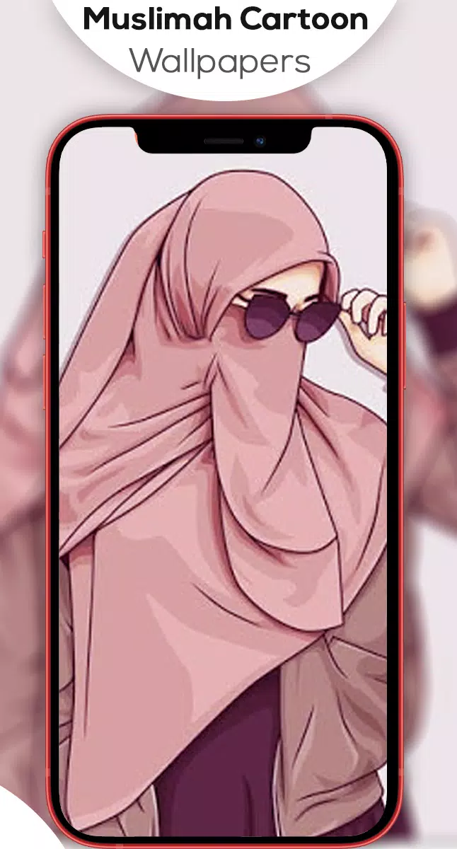 Muslimah Cartoon Wallpapers HD Скриншот 4
