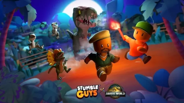El cruce entre Stumble Guys y Jurassic World comienza con un nuevo mapa de jungla neblinosa