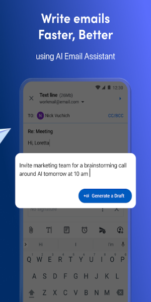 Spark AI – Persönliche E-Mail Screenshot 2