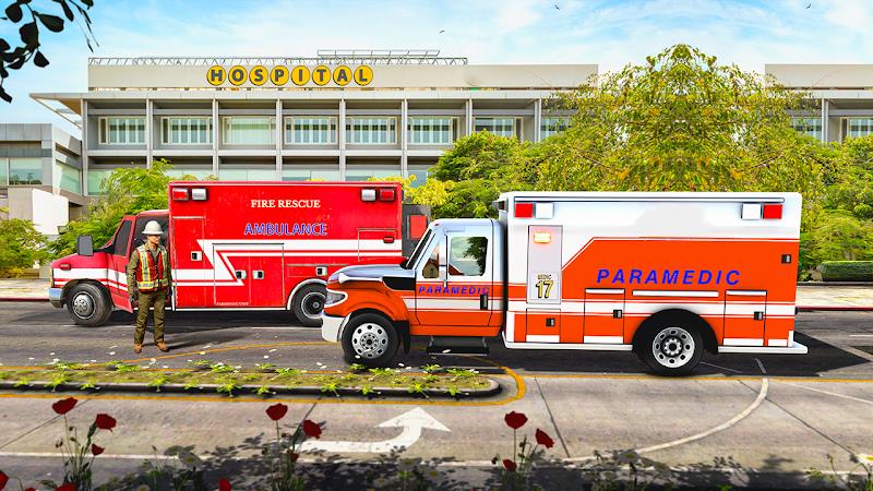 Hospital Driver Ambulance Game Скриншот 3