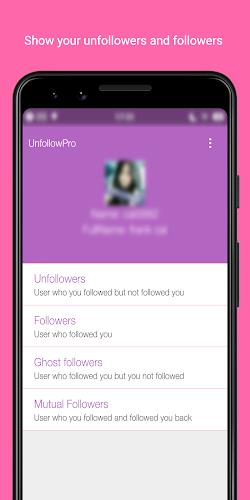 Unfollowers  &  Followers Скриншот 2