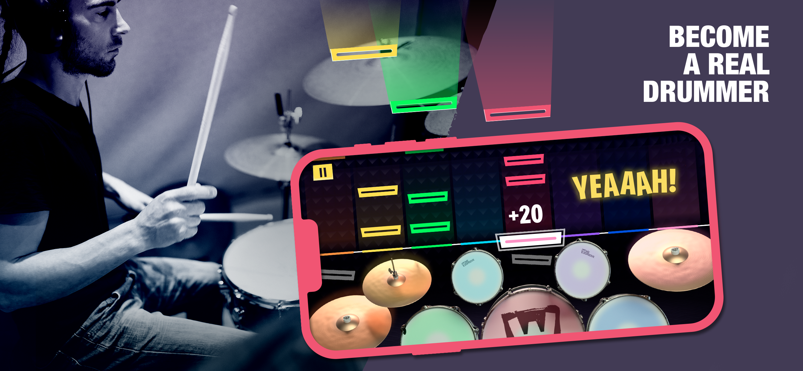 WeGroove: play & learn to drum Скриншот 1