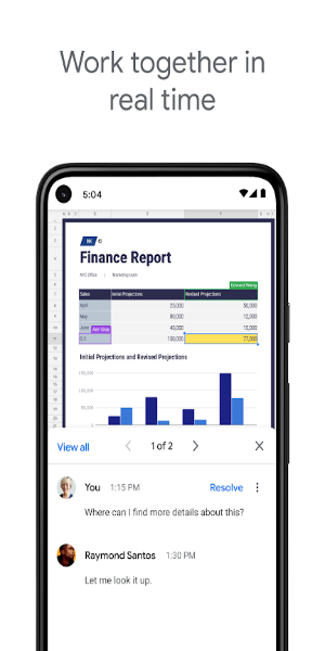 Google Sheets Screenshot 1