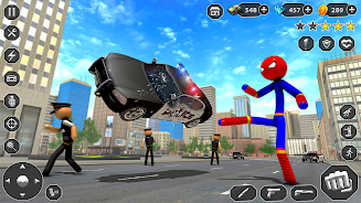 Stick Rope Hero Superhero Game應用截圖第3張