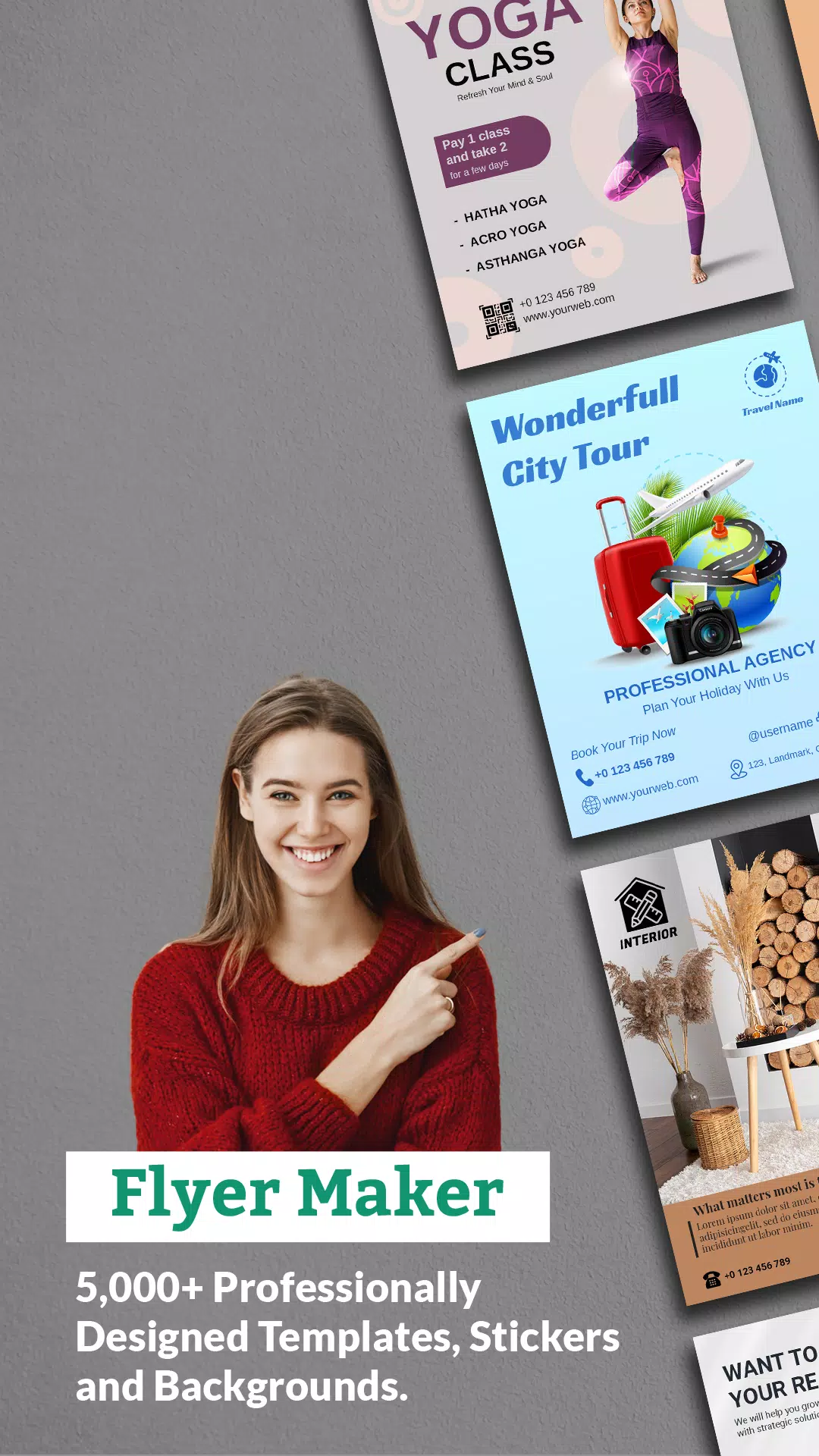 Flyer Maker, Poster Maker Скриншот 1