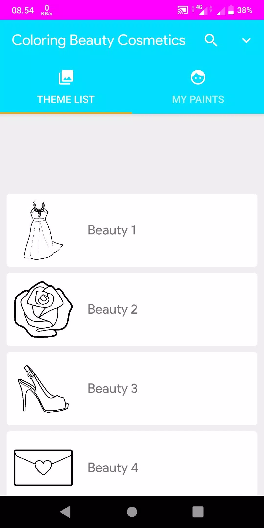 Coloring Beauty Cosmetics Screenshot 1