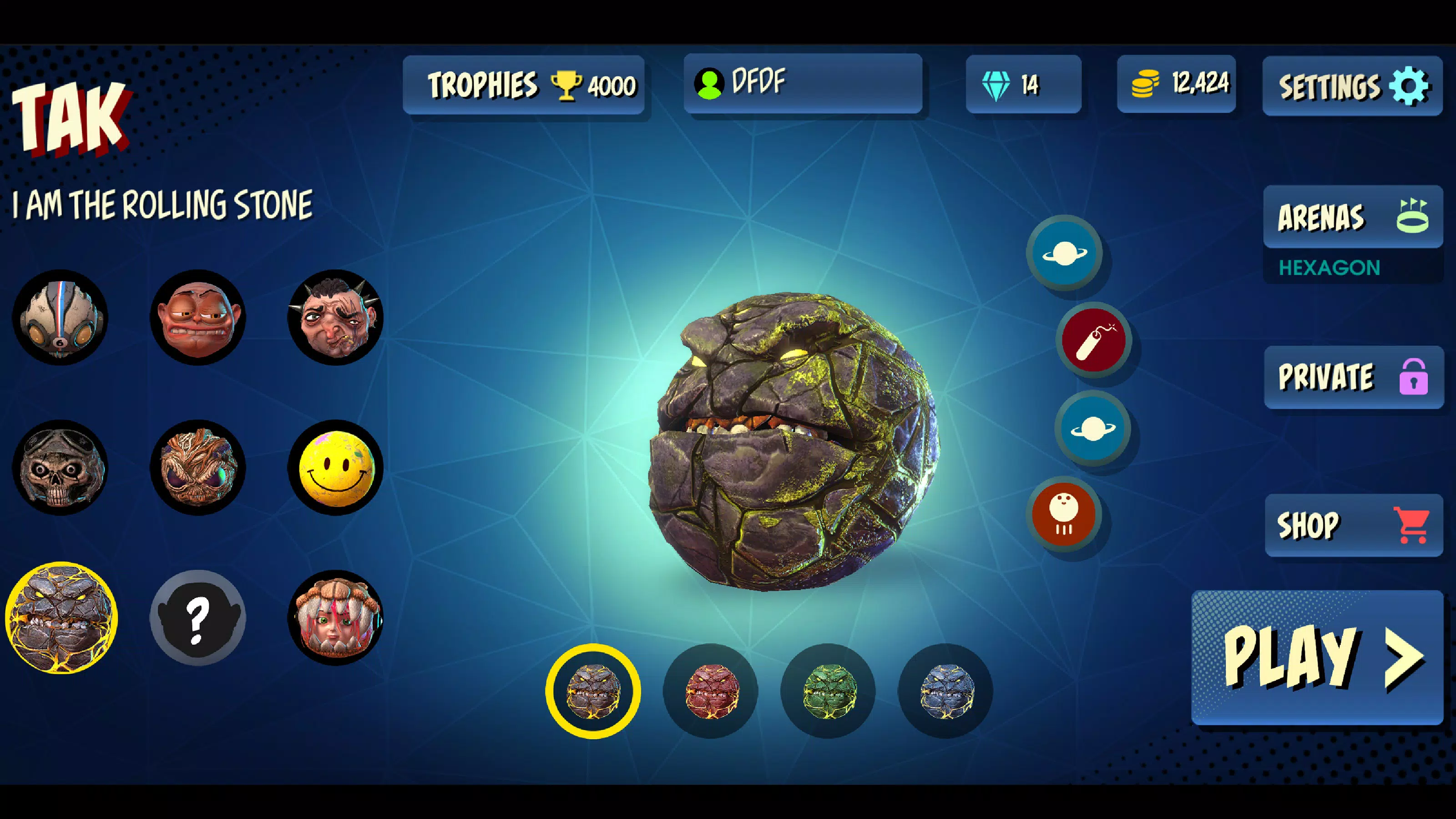 Rolling Heads Скриншот 1