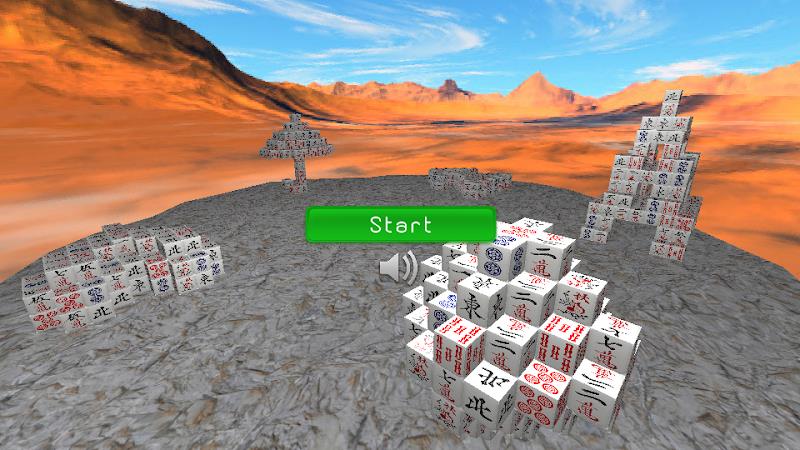 Mahjong Cubic 3D Schermafbeelding 1
