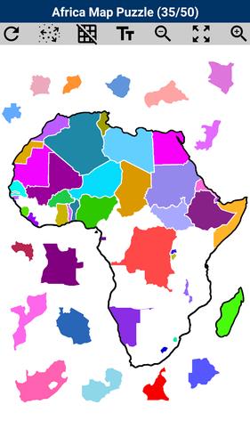 Africa Map Puzzle應用截圖第3張