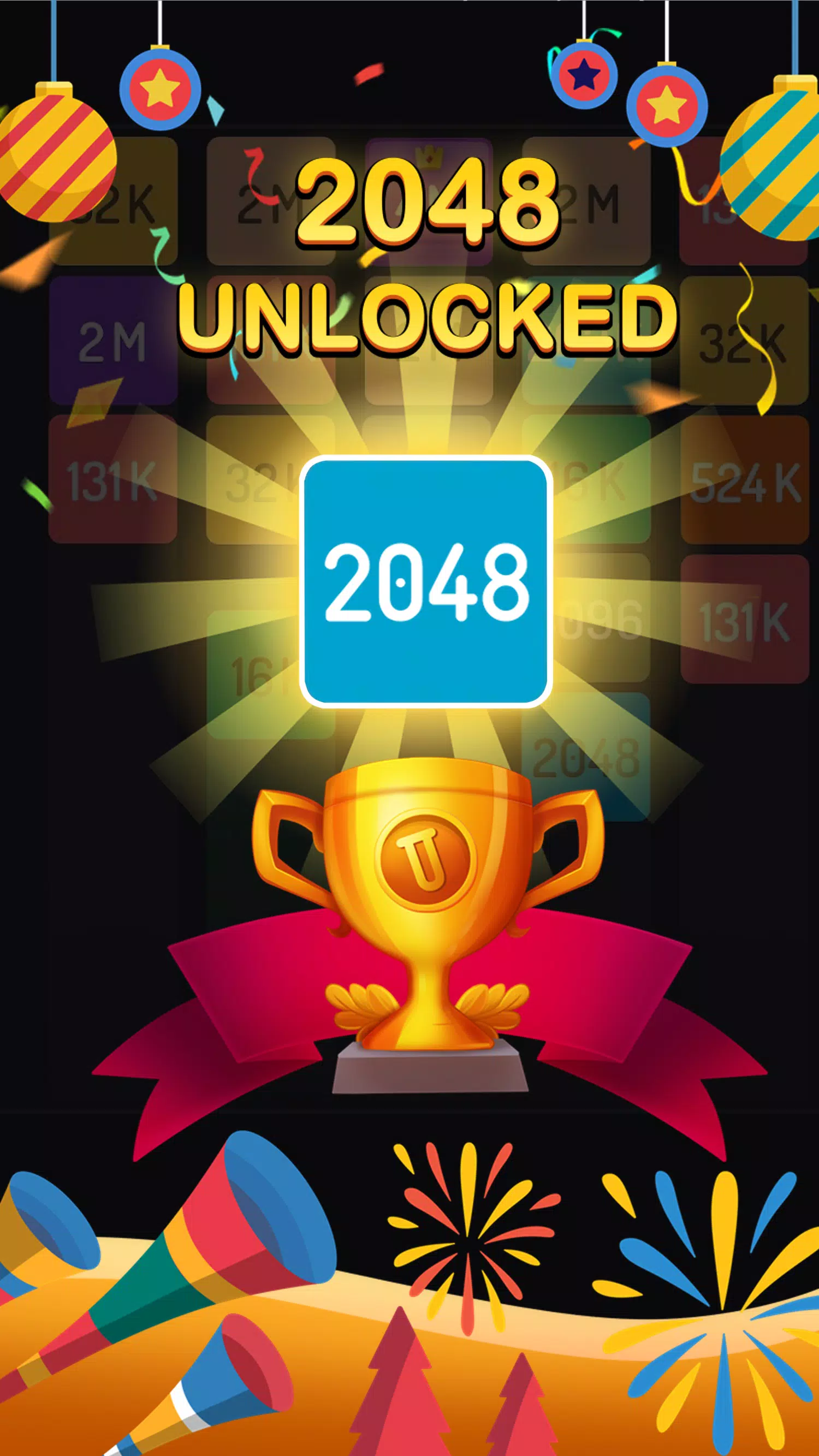 2048 Merge Games - M2 Blocks Captura de pantalla 2