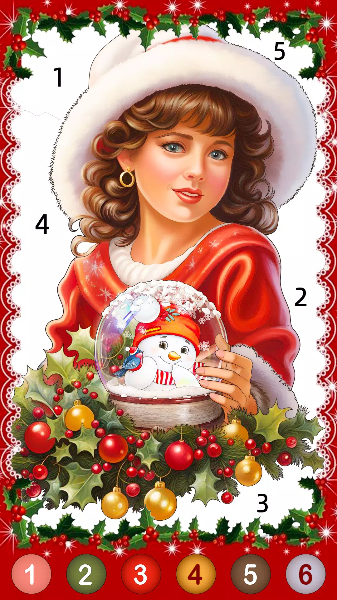 Christmas Game Color by number スクリーンショット 2