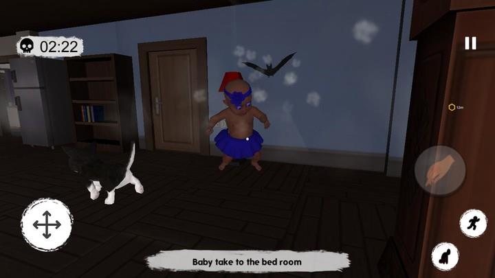 Baby Blue Scary Night House Ảnh chụp màn hình 3