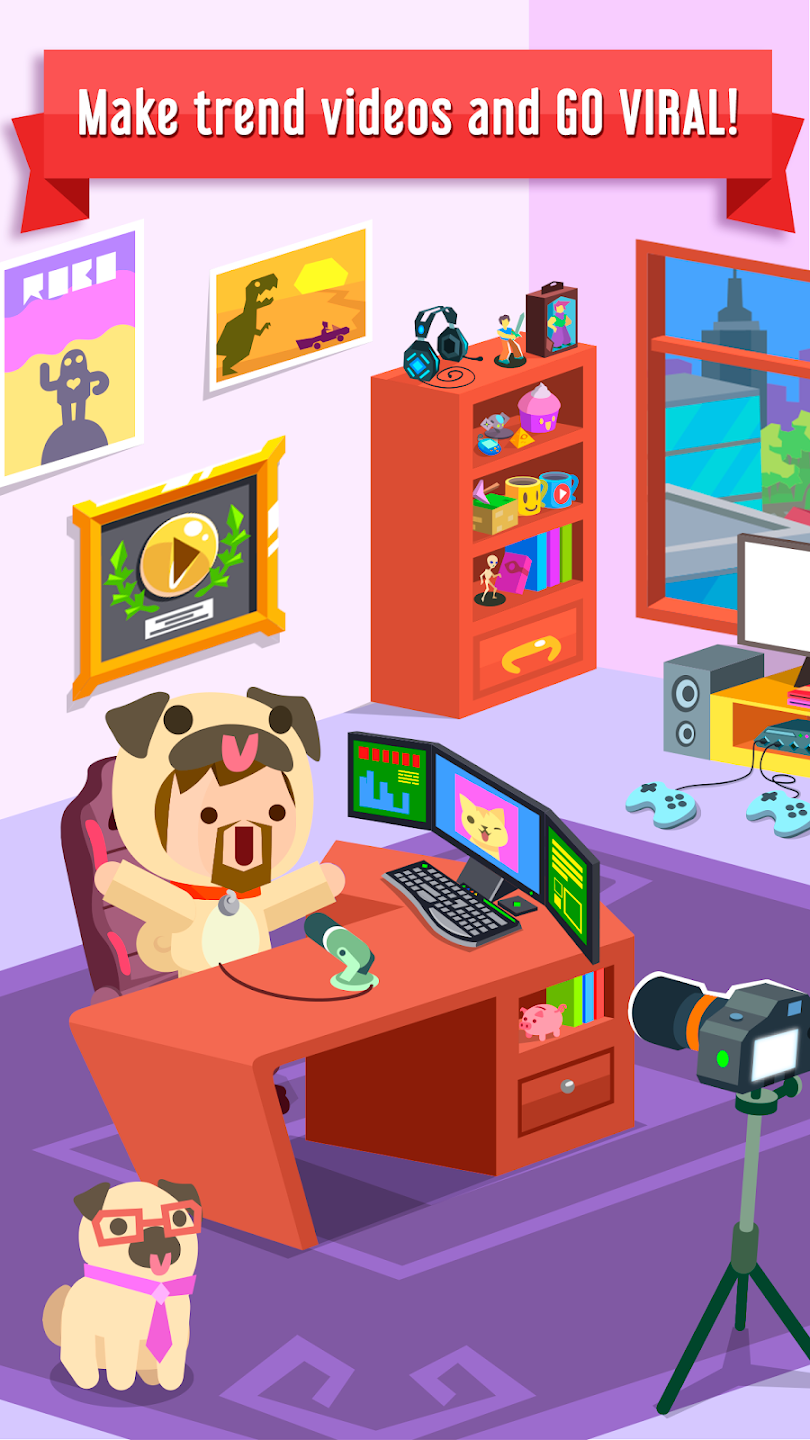 Vlogger Go Viral: Tuber Life應用截圖第1張