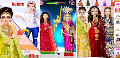 Indian Wedding Lehenga Game ဖန်သားပြင်ဓာတ်ပုံ 1
