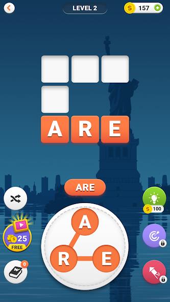 Word Search: Crossword puzzle Mod Скриншот 1