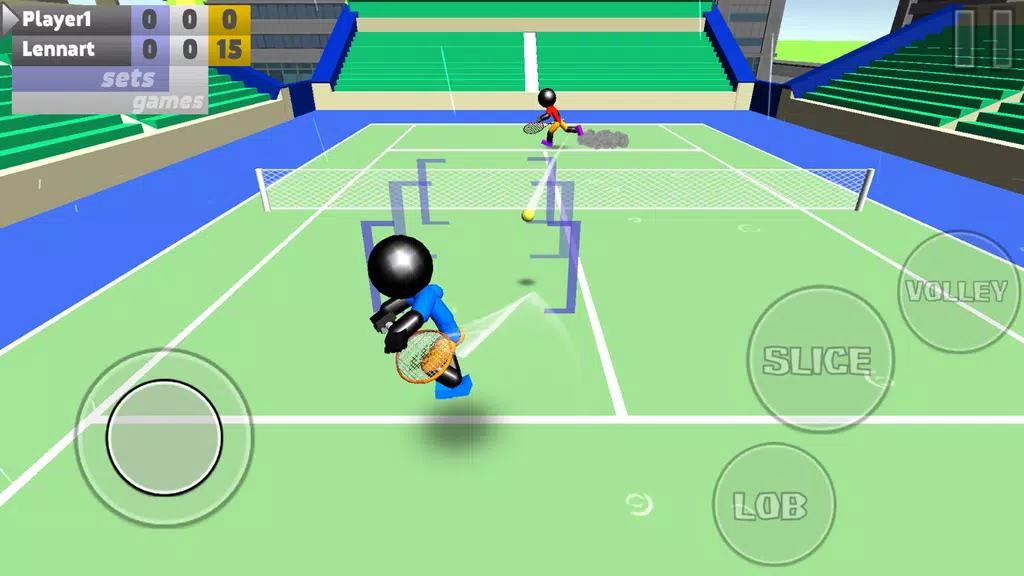 Stickman 3D Tennis Скриншот 3