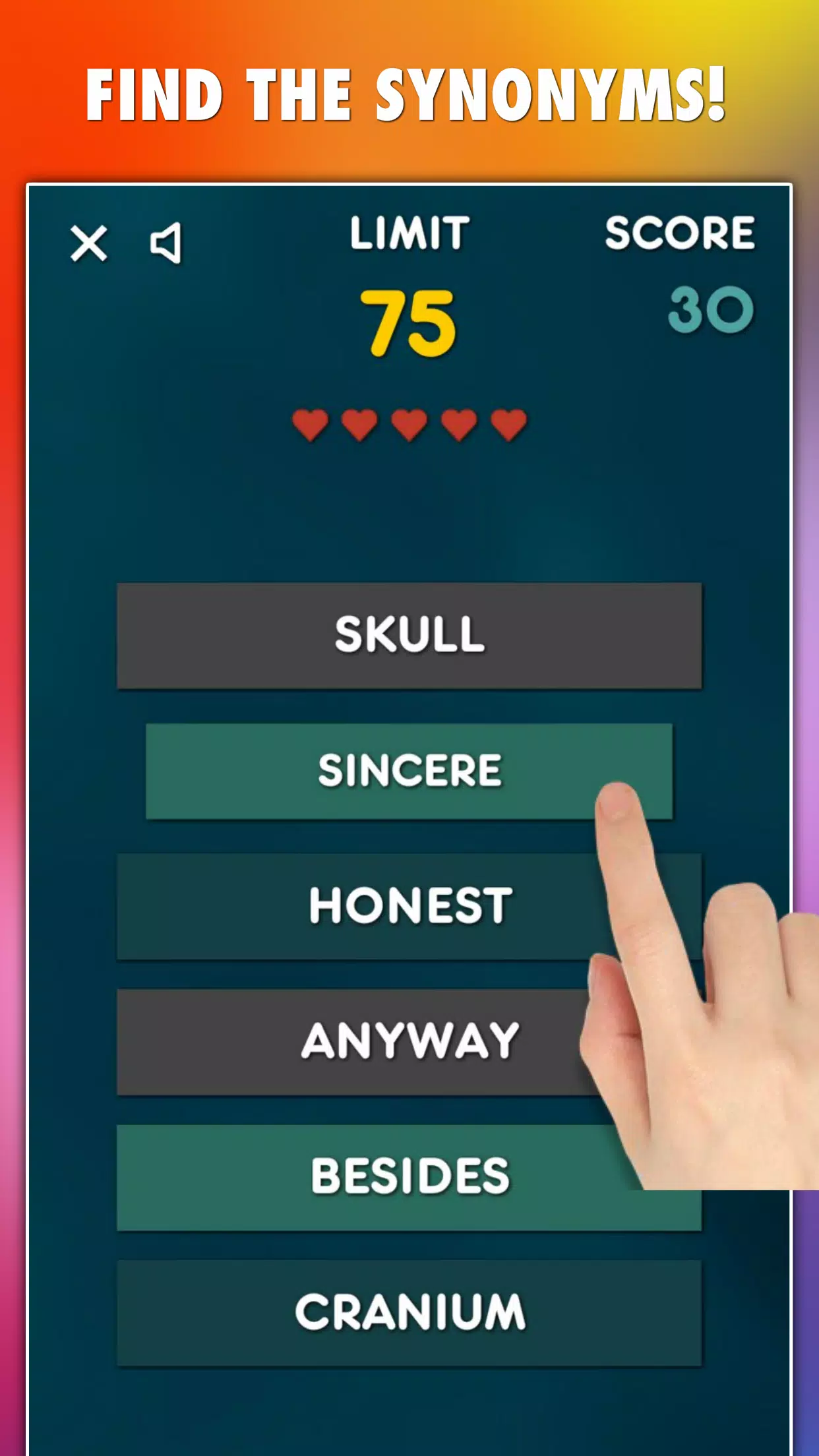 Synonyms Game Screenshot 4