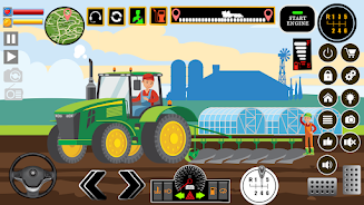 Farm Tractors Dinosaurs Games ภาพหน้าจอ 2