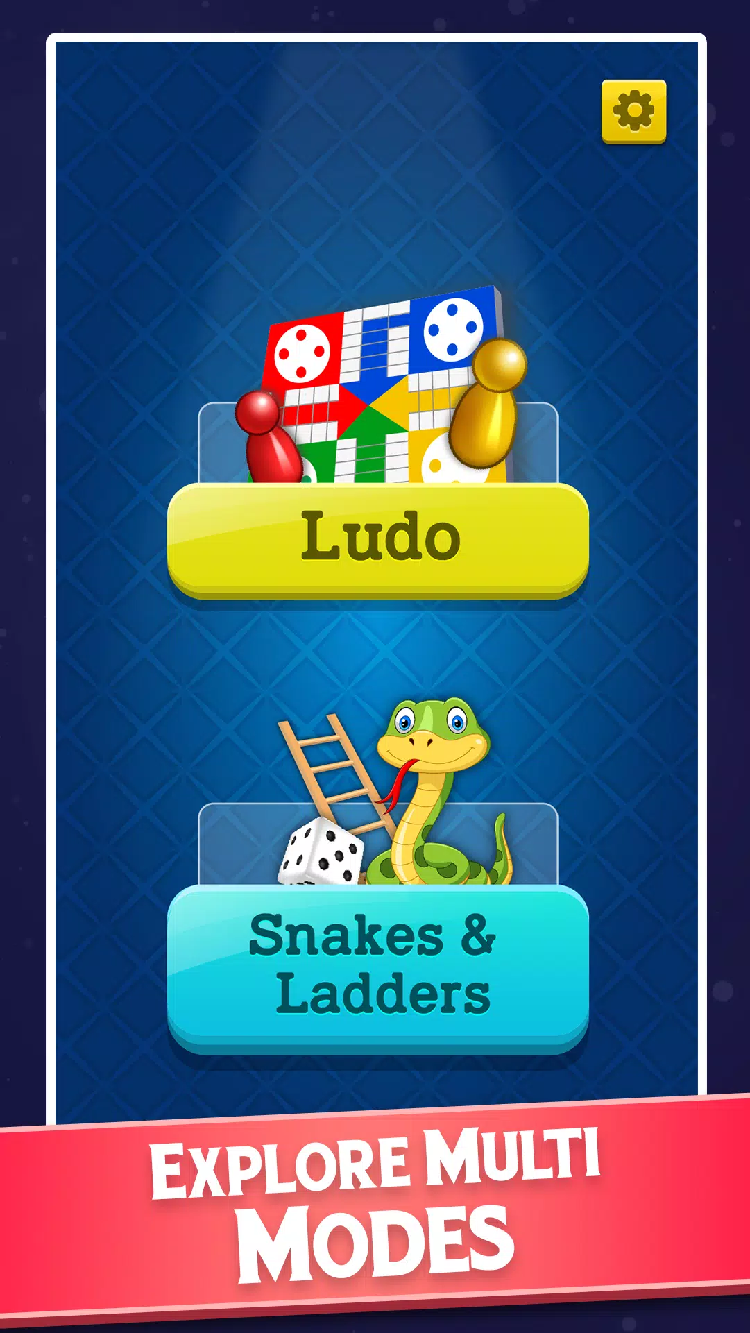 Snakes and Ladders - Ludo Game ဖန်သားပြင်ဓာတ်ပုံ 1