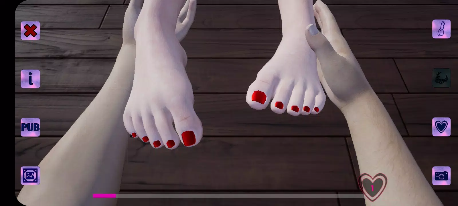 Girl feet Zrzut ekranu 1