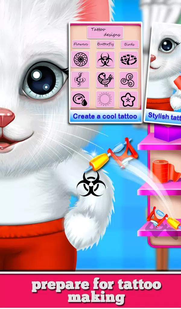Kitty Nail Salon Daycare Cute Captura de pantalla 3