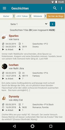FanFiktion.de Скриншот 3
