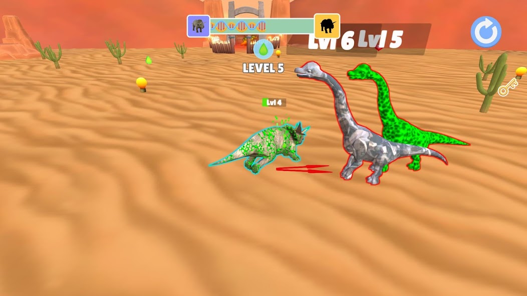 Dino Evolution - Rise & Fight Mod Tangkapan skrin 2