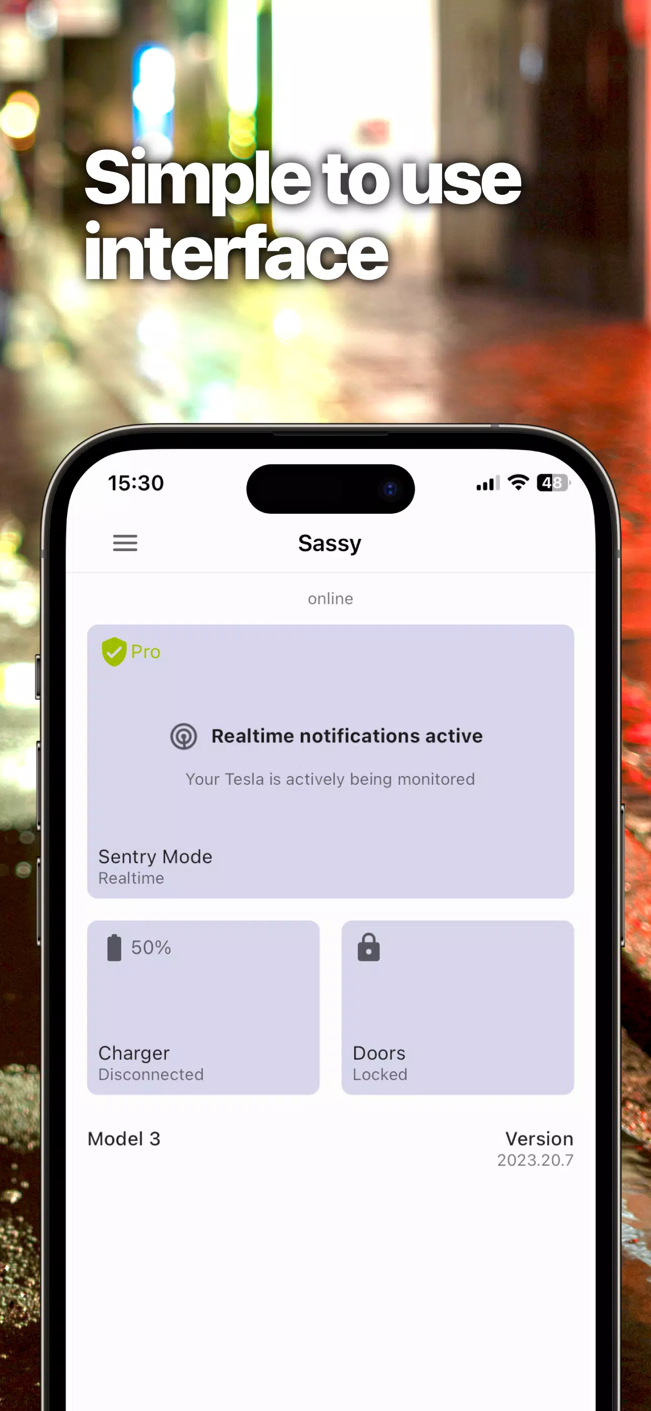 Sentry Pro—Tesla Notifications Скриншот 3