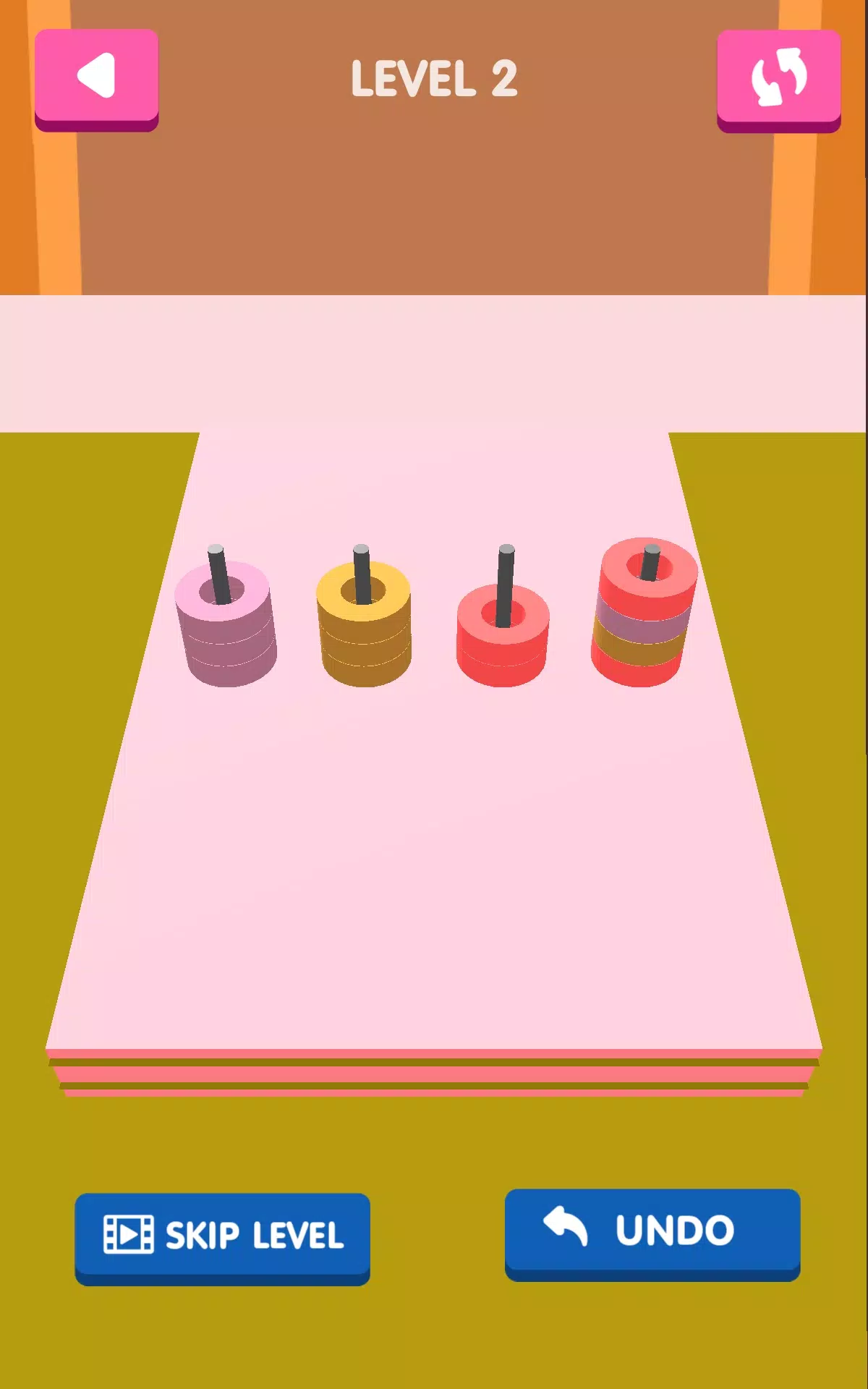 Hoop Color Stack Sort Скриншот 4