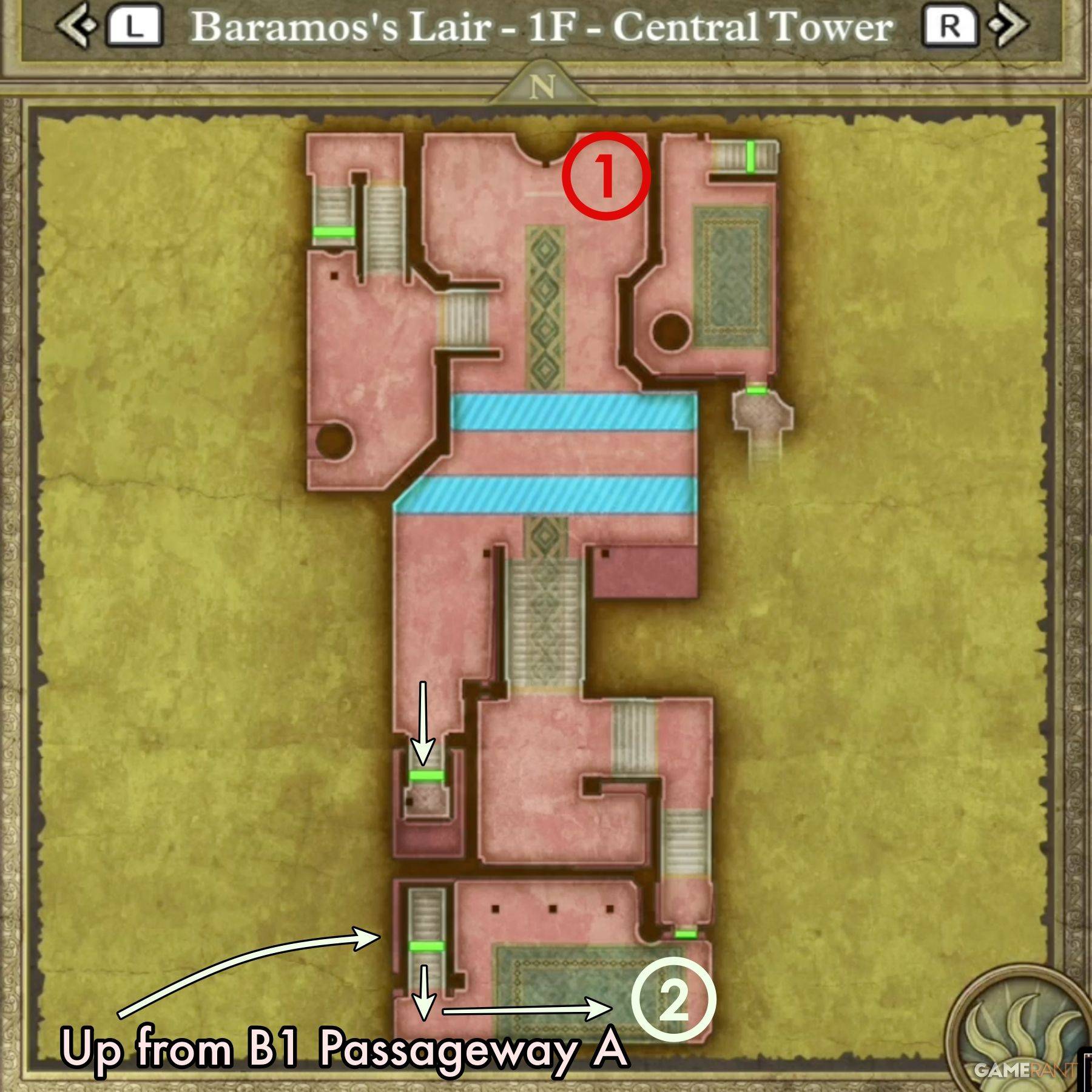 Image: Central Tower Map with Treasure Locations