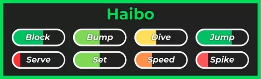 Stile Haibo dall'esperienza Roblox di Haikyuu Legends