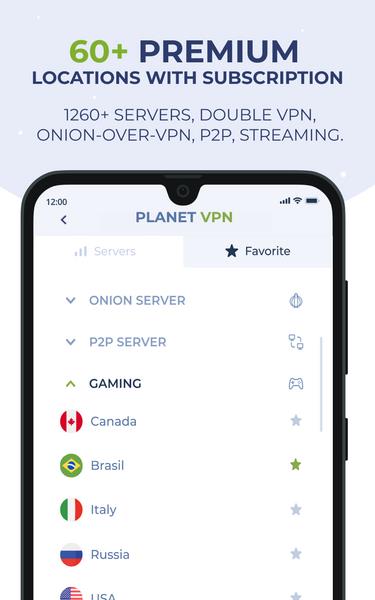 Schermata Free VPN Planet 4