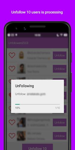 Unfollowers  &  Followers Скриншот 4