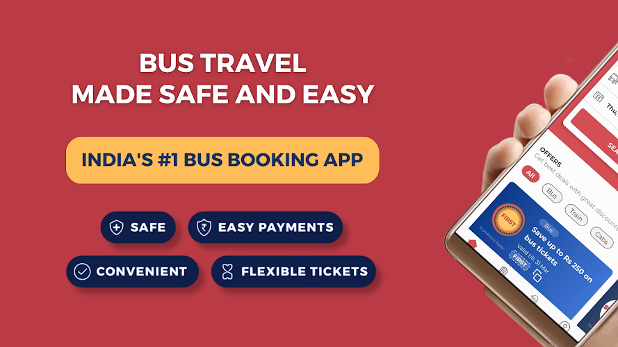 redBus Book Bus, Train Tickets Скриншот 1