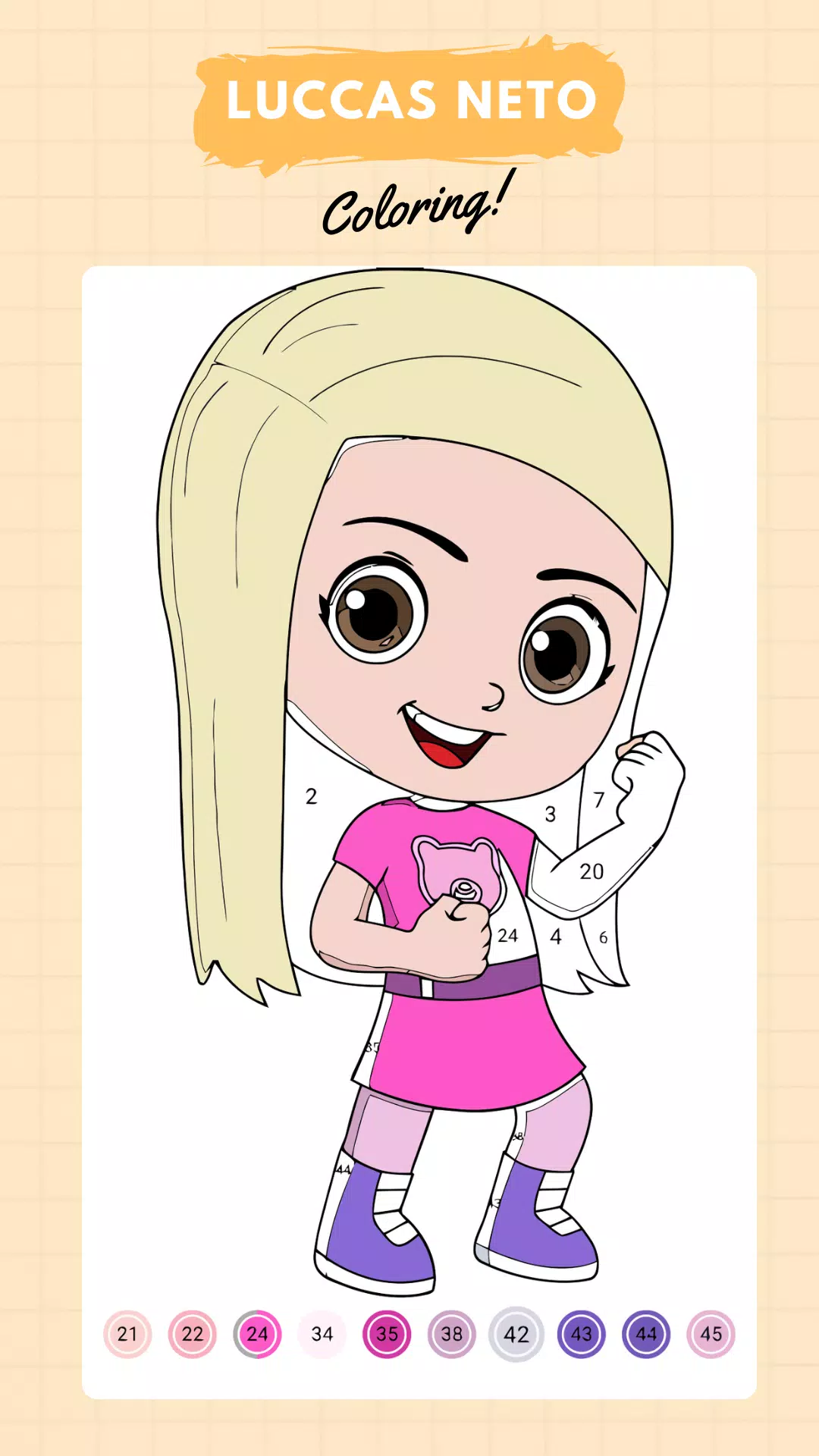 Luccas Neto Jogo de Colorir Скриншот 4