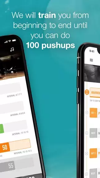 0-100 Pushups Trainer Скриншот 2