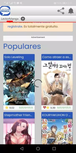 image: Lectormanga App Screenshot