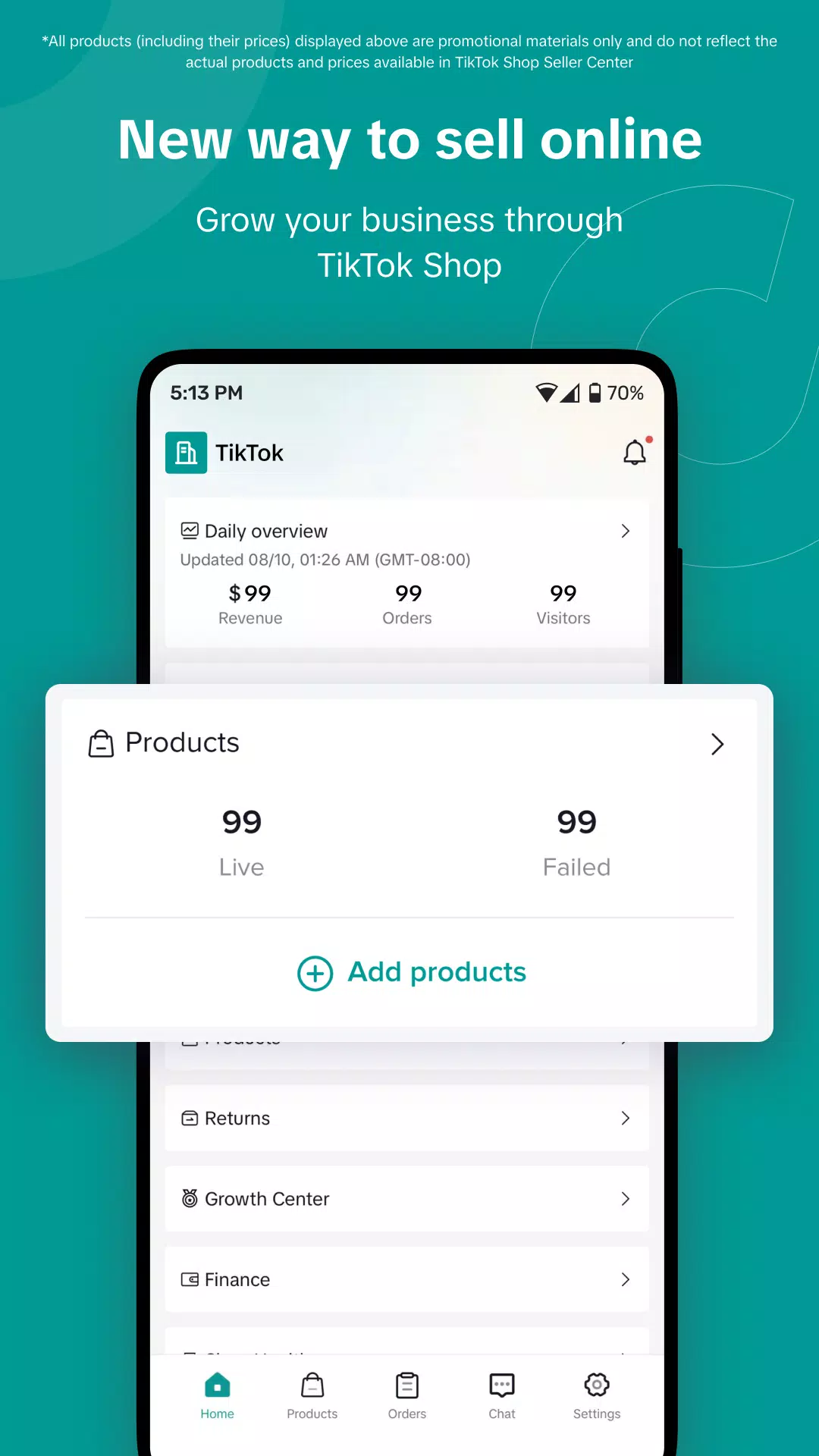 TikTok Shop Seller Center Скриншот 1