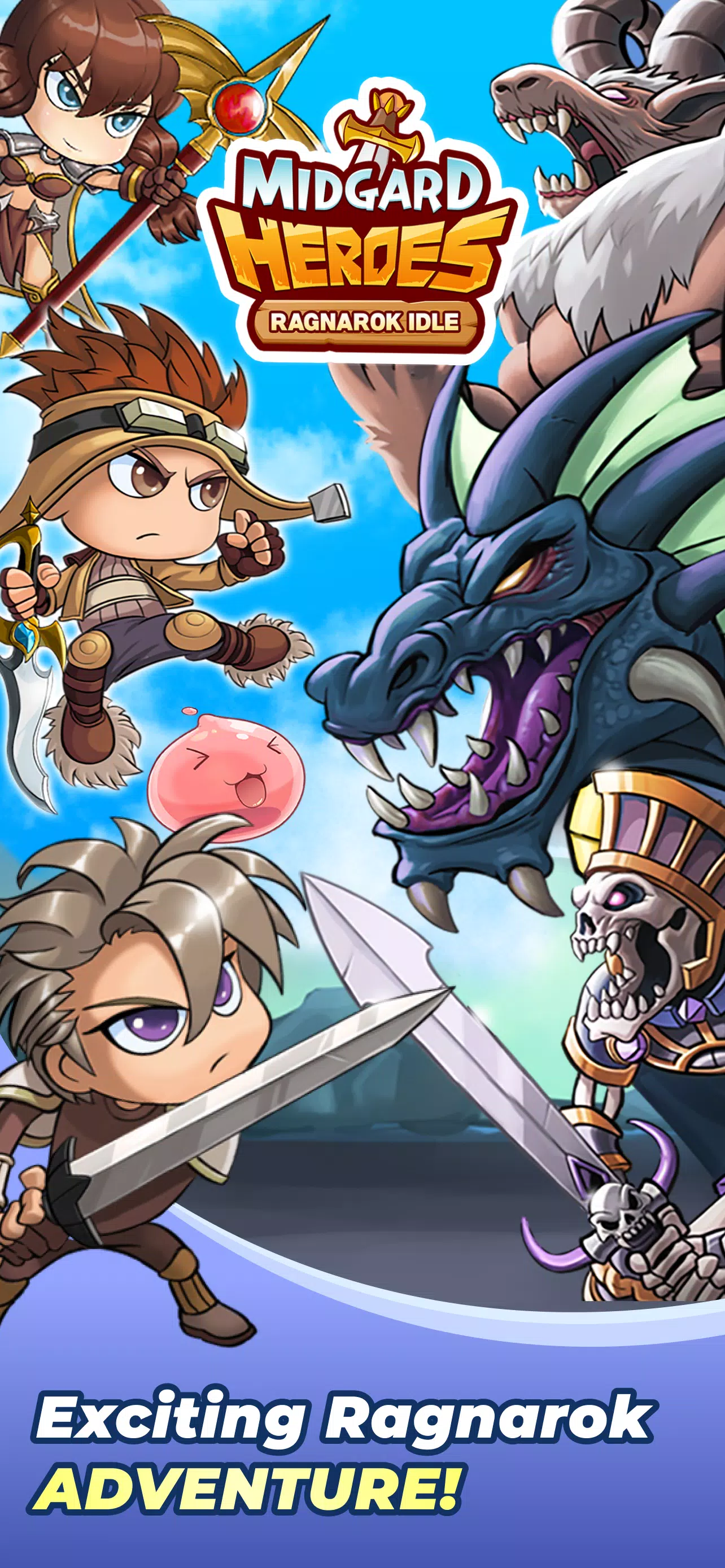 Midgard Heroes: Ragnarok Idle Ảnh chụp màn hình 1