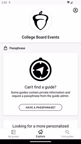 College Board Events Schermafbeelding 1