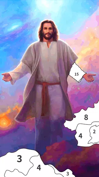 Schermata Jesus Coloring Book Color Game 1