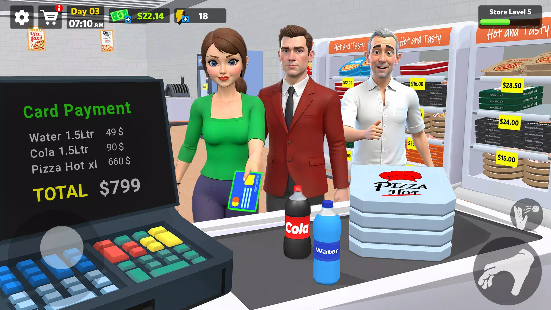 Pizza Shop Simulator 3D Скриншот 3