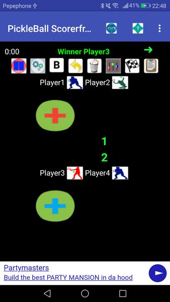 PickleBall Scorer plus online Radio, play music/vi應用截圖第2張