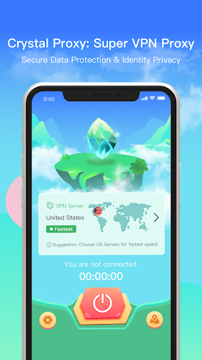 Crystal Proxy: Super VPN Proxy Скриншот 1