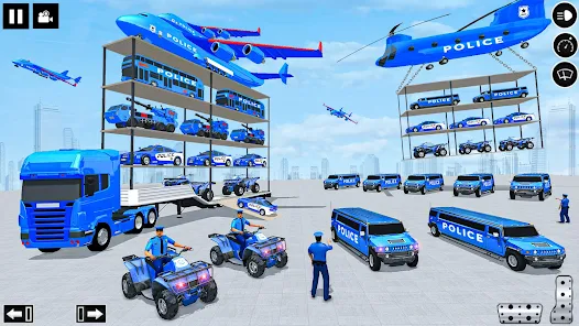 Police Multi Level Formula Car Parking Games Скриншот 1