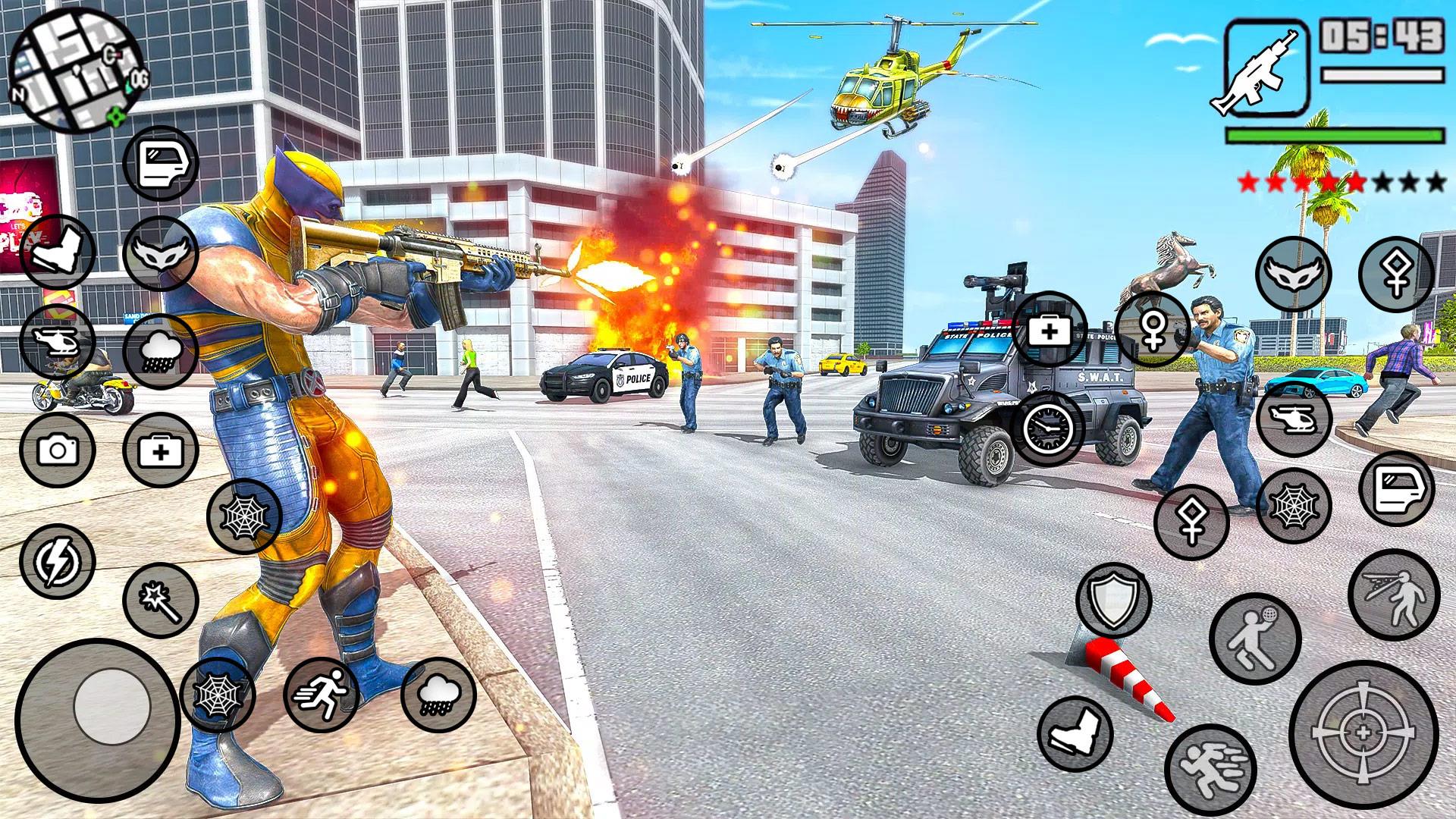Multi Rope Hero Super Town 4 Скриншот 2
