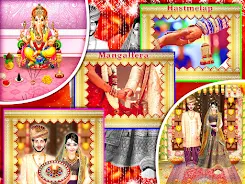 Indian Wedding Princess Salon Captura de pantalla 2